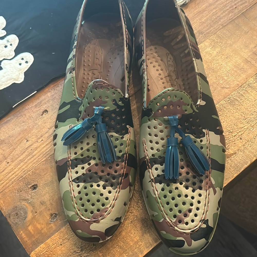 Mens camo new loafers brand floaters